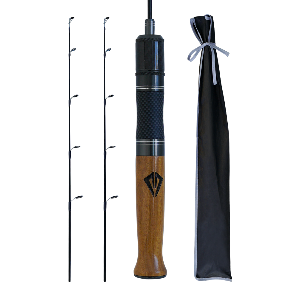 Tuxedo Sailor Ice Fishing Rod, Reinforced Carbon Fiber/Ultra-Light Material Pole - Detachable Rod X 2 - Designed For Outdoor Fishing/Ice Fishing