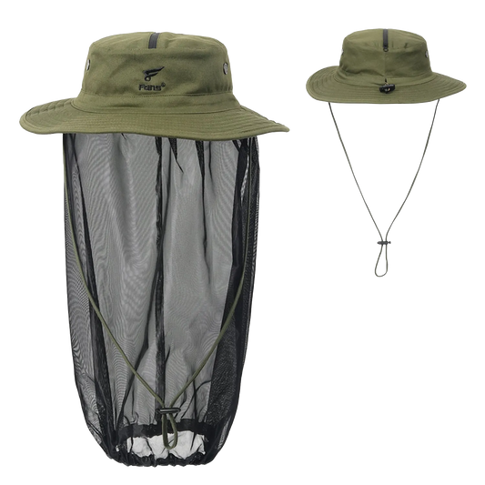 Waterproof Fishing Hat with Removable Head Net