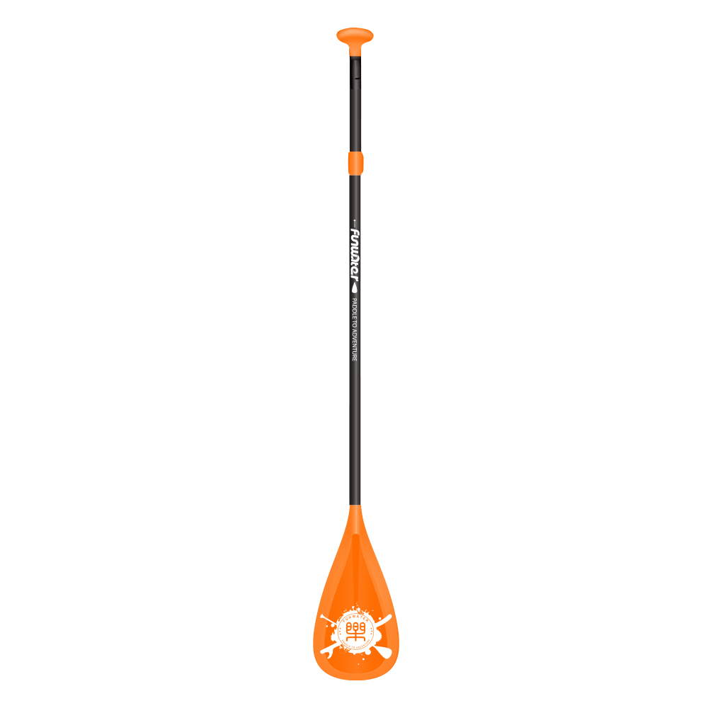 funwater stand up paddle board single paddle black paddle lever orange color accessory outdoor lightweight durable