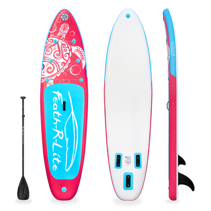 funwater blue touring inflatable stand up paddle board quick pumping easy to store and carry 10'6"