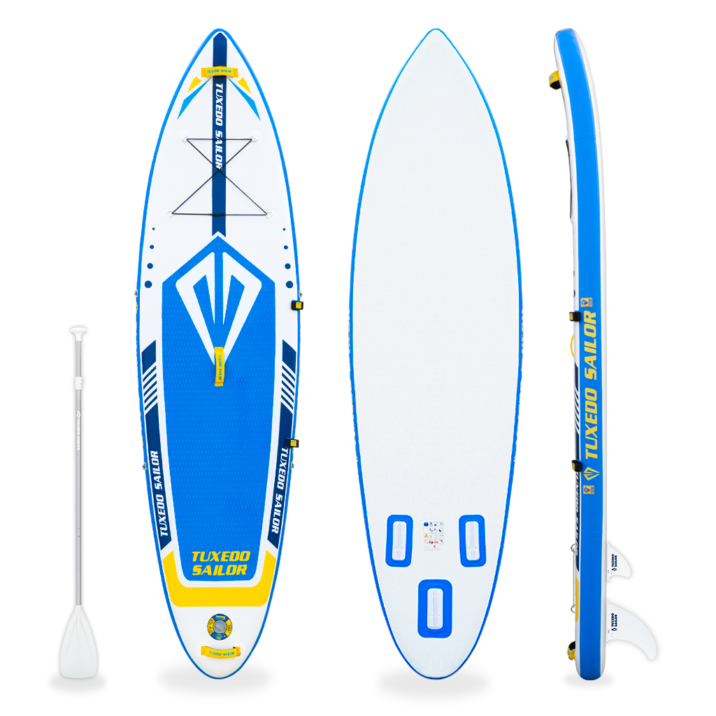 funwater touring inflatable stand up blue paddle board 10'6