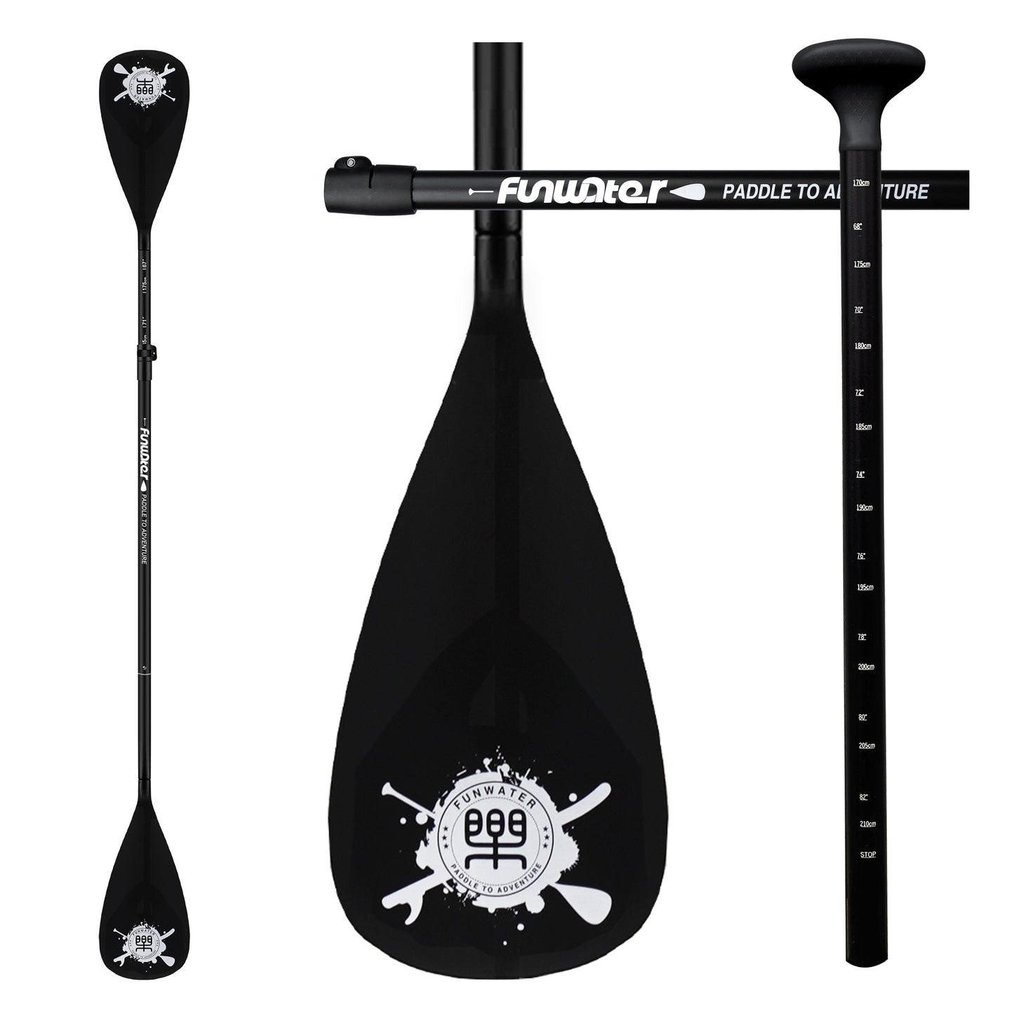funwater stand up paddle board single double end paddle outdoor leisure durable